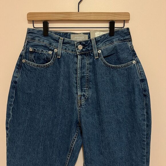 NWT Everlane The '90s Curvy Cheeky Straight Jean Medium Blue Size 28 - Picture 5 of 12